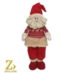 BONECO NOEL 55CM VERMELHO