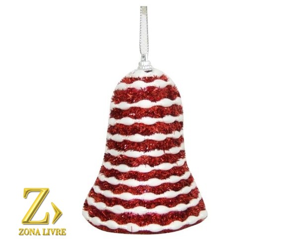 ENFEITE NATALINO SINO VERMELHO 10CM