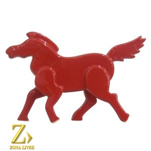 CAVALO VERMELHO 27X18CM