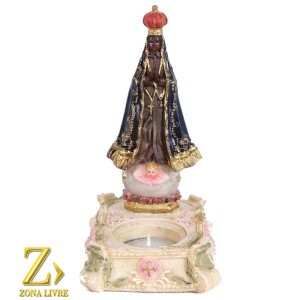 PORTA VELA NOSSA SENHORA APARECIDA 18CM