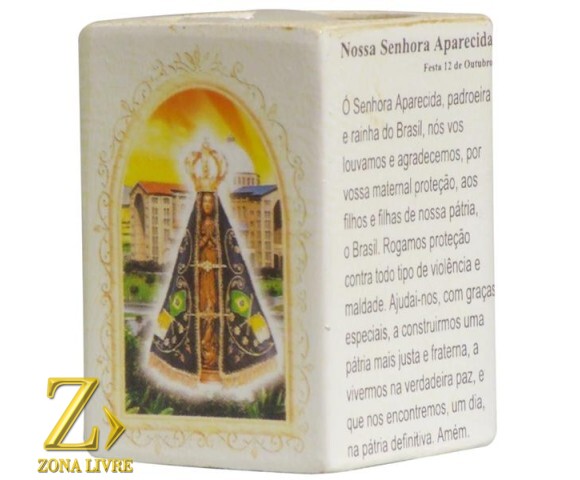 N.SRA APARECIDA P/VELA 7,5CM