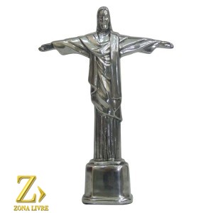 CRISTO REDENTOR PRATA 25CM