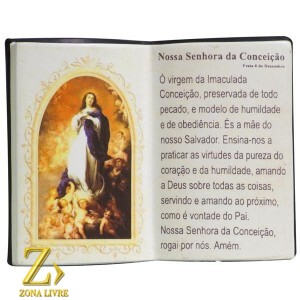 LIVRO DE ORAÇÃO IMACULADA CONCEICAO LIVRO 10X08CM