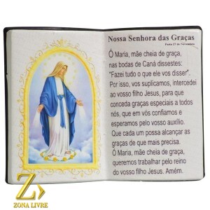 LIVRO DE ORAÇÃO NOSSA SENHORA DAS GRAÇAS 10X08CM
