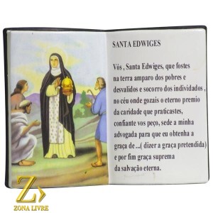 LIVRO DE ORAÇÃO SANTA EDWIGES 10X08CM