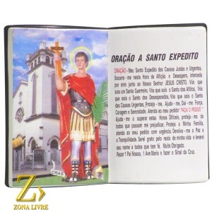 LIVRO DE ORAÇÃO SANTO EXPEDITO 10X08CM