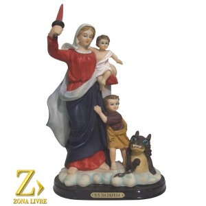 NOSSA SENHORA DA DEFESA C/BASE 14CM