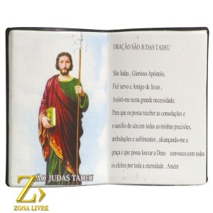PORTA CANETA LIVRO DE ORAÇÃO SÃO JUDAS TADEU 14X11CM