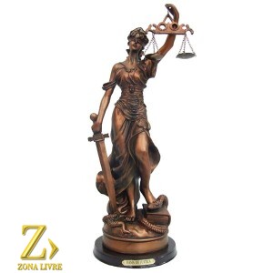 DAMA DA JUSTICA 21CM BRONZE