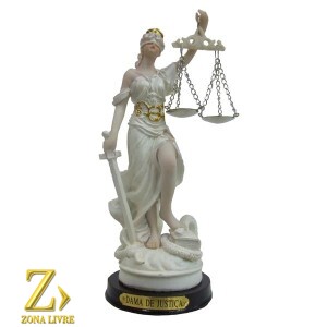 DAMA DA JUSTICA 28CM CREME