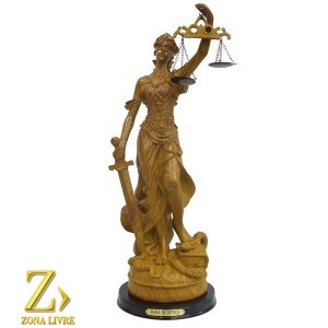 DAMA DA JUSTICA 67CM MADEIRA