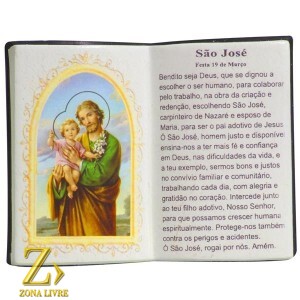 LIVRO DE ORAÇÃO SAO JOSE 10X08CM