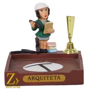 PORTA PAPEL E CANETA ARQUITETA 8CM