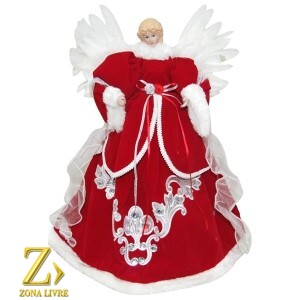 ANJO 40CM VERMELHO