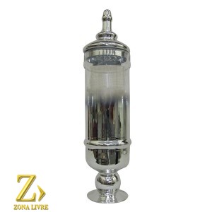 CENTRO DE MESA PRATA 50CM