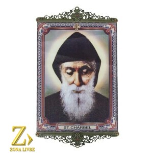 BANNER RELIGOSO SÃO CHARBEL MAKHLOUF 28X16CM