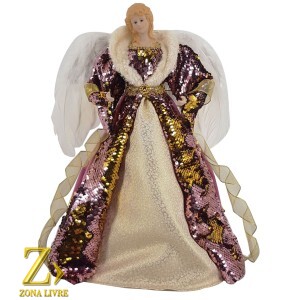 ANJO 40CM PURPLE/DOURADO