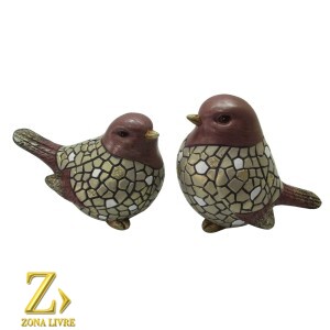 JOGO 2 PASSAROS 13CM
