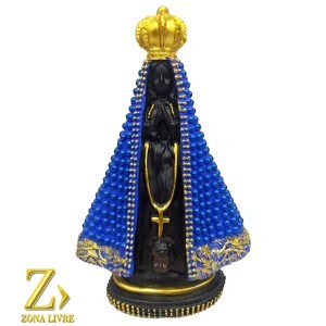 N.SRA APARECIDA 20CM AZUL