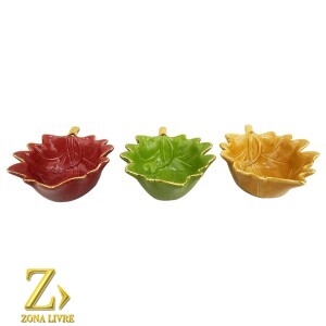 JOGO 3 TRAVESSAS FOLHAS 06X16CM