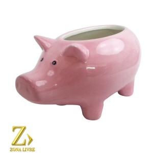 FLOREIRO PORCO ROSA 18X11X10CM