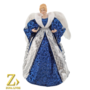 ANJO 60CM AZUL/PRATA