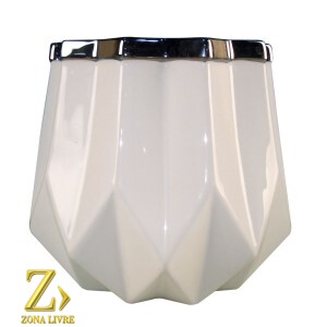 FLOREIRO / VASO DE CERAMICA 18X18X16CM