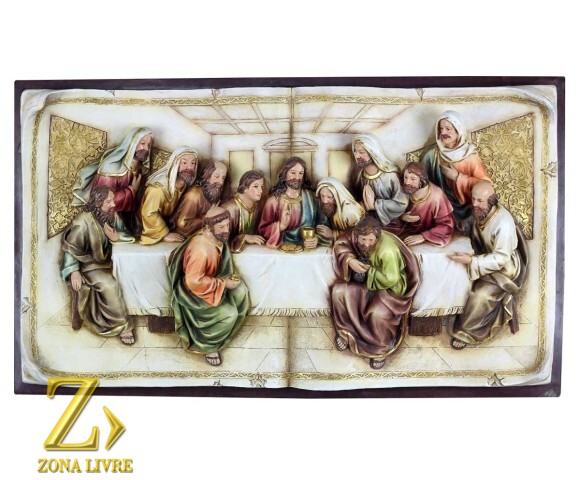 SANTA CEIA QUADRO  90CM
