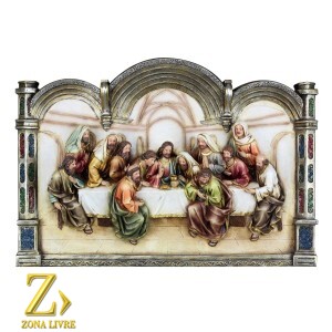 SANTA CEIA QUADRO 47X32CM