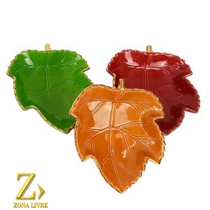 JOGO 3 TRAVESSAS FOLHAS 05X19CM