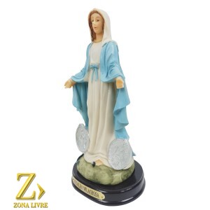 MEDALHA MILAGROSA COM LUZ 21CM