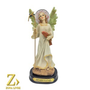 ARCANJO RAFAEL COM LUZ 21CM