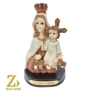 N.SRA DO CARMO COM LUZ 15CM