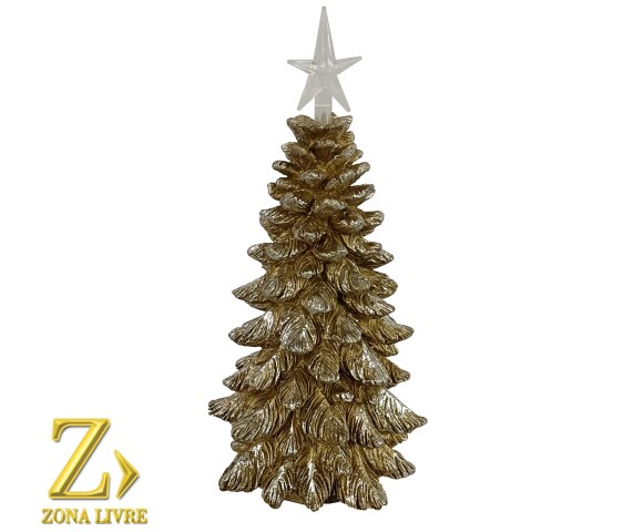 ARVORE DE NATAL DE RESINA LED 28CM