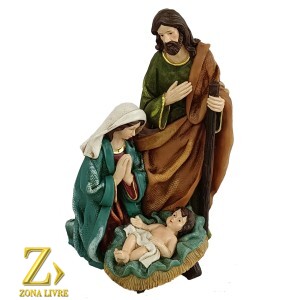 SAGRADA FAMÍLIA DE RESINA 25CM