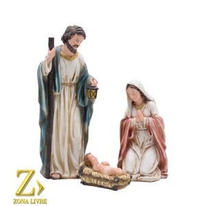 PRESEPIO SAGRADA FAMÍLIA MIX 90CM 3PÇS