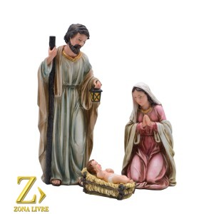PRESEPIO SAG. FAM. GREEM 45CM 3PÇS