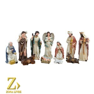 PRESEPIO MIX COLOR 11PÇS 13CM