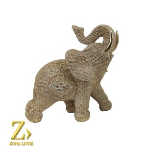 ELEFANTE DE RESINA 19CM