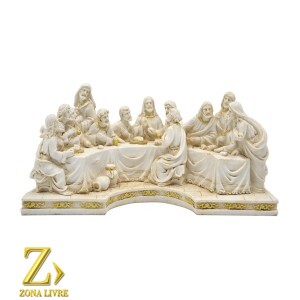 SANTA CEIA DE MESA MARFIM 23X11CM