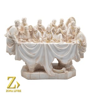 SANTA CEIA DE MESA MARFIM 35X26 CM