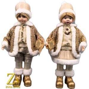 CRIANÇA NATALINA MUSICAL GOLD 43CM