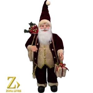 PAPAI NOEL VINHO 100CM