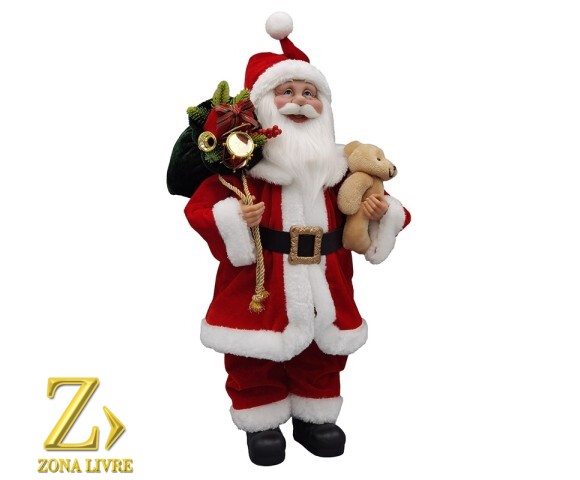 PAPAI NOEL RED / GREEN / GOLD 60CM