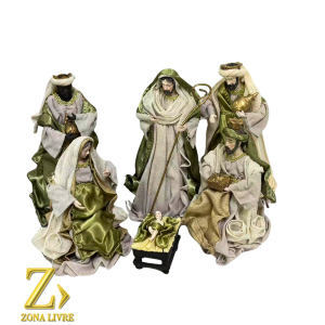  PRESEPIO TECIDO VERDE 6PCS 40CM