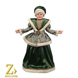 MAMAE NOEL GREEN/GOLD 60CM