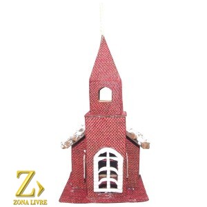 ENFEITE NATALINA CASA 17CM