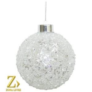 ENFEITE NATALINOBOLA C/LUZ 10CM